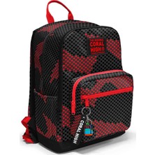 Coral High Kırmızı Desenli Okul Çantası 33233