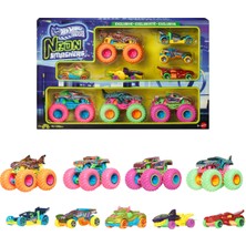 Hot Wheels Monster Trucks Neon Smashers Çoklu Paket JMV38