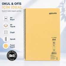 Mynote My Note Flex Pastel A4 60 Yaprak 60 gr Spiralli Çizgili Defter