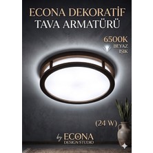 Econa Beyaz Aydınlatma Glop Armatürü LED Avize Aplik Balkon Banyo Koridor Lambası LED Güçlü IŞIK,24W