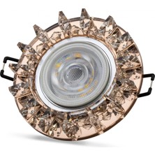 İlkyaz Fashion 1 Adet Noas YL65 1687 Podos LED Çerçeveli 4000K Kristal Cam Spot Kasa