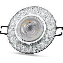 İlkyaz Fashion 1 Adet Noas YL65 1677 Hektor LED Çerçeveli 4000K Kristal Cam Spot Kasa