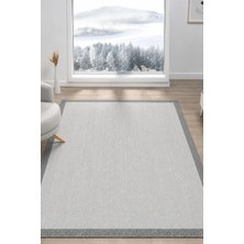 Vitali Home Sisal Prime Krem Gri Iskandinav Yıkanabilir Bordürlü Halı Kilim Balkon Teras Koridor Halısı 1147