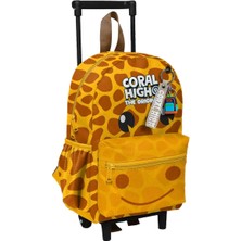 Coral High Zürafa Desenli Çekçekli Anaokulu Çantası 34025