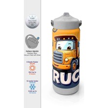 Coral High Kamyon Desenli Çelik Termos Matara 650 ml 38343
