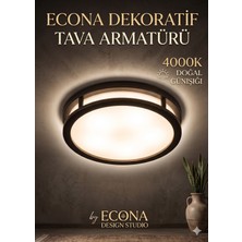 Econa Doğal Günışığı 4000K Aydınlatma Glop Armatürü LED Avize Aplik Balkon Banyo Koridor Lambası LED Güçlü Işık