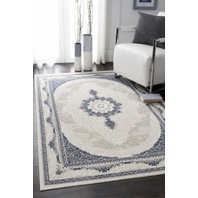 Vitali Home Touch Beyaz Mavi Salon Oturma Odası Çocuk Odası Yatak Odası Halısı TO345
