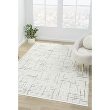 Vitali Home Touch Beyaz Gri Salon Oturma Odası Çocuk Odası Yatak Odası Halısı TO361