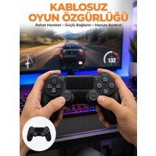 Savarga Ps4 Uyumlu Kablosuz Oyun Kolu – Gerçekçi Titreşimli Geri Bildirim Yeni Nesil