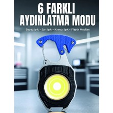 Savarga Araç Kamp Outdoor ve Tamir Işleri Için Çok Amaçlı Cob LED Şarjlı Kurtarma ve Çalışma Feneri