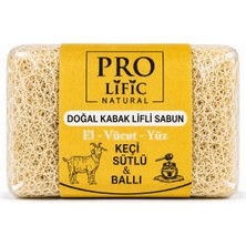 Pro Lific Natural Keçi Sütlü ve Ballı Doğal Kabak Lifli Sabun