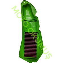 Okumus Motorcycle Spare Parts Accessories Honda Pcx Yıkanılabilir Hava Filtresi Yeşil (2021 - 2024)