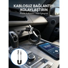 Savarga Aux Girişli Cihazlar Için Kablosuz Bluetooth Adaptörü