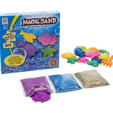 Magıc Sand Sea Anımals Kinetik Kum Seti/ Deniz Hayvanları Kalıplı 681 gr Oyun Kumu