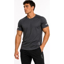 Erkek Oval Etek Hızlı Kuruma Özellikli Atletik Teknik Spor T-Shirt