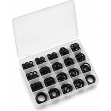 Umiya 225 Parça O-Ring Conta Kiti Kauçuk Sızdırmazlık Halkası 18 Ölçü Tamir Kiti
