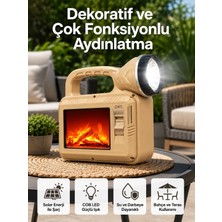 Hsc Bilişim Solar Cob Efektli Lamba – Güneş Enerjili, Suya Dayanıklı, Taşınabilir