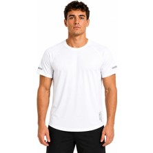 Erkek Oval Etek Hızlı Kuruma Özellikli Atletik Teknik Spor T-Shirt