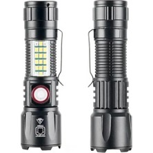 Savarga Wison WS-2828 10W 1000 Lümen Şarjlı Metal El Feneri