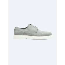 Gri Süet Smart Casual Ayakkabı