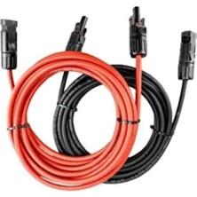 Hegel Solar Kablo 6 Mm2 Kırmızı-siyah 10+10 Toplam 20 Metre- 2 Set Mc4 Konnektörlü