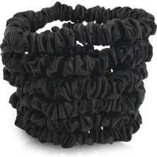 Hsc Bilişim Celestial Silk Mini Scrunchies Küçük Dut Ipeği Saçlı Saç Bağları 22 Momme Ince Ipek At Kuyruğu Tutu