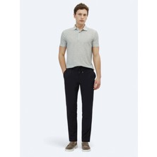 Kip Lacivert Dokuma Jogging Fit Casual Pantolon