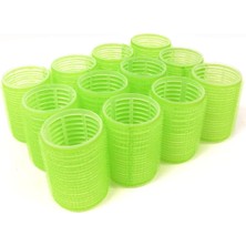 Hsc Bilişim The UM24 12 x X-Large Boy (1-3/4" Çap) Kendinden Kavramalı Saç Rulosu Pro Salon Kuaför Bigudi