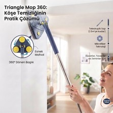 jantistore Triclean Pro Mikrofiber Üçgen Akıllı Mop
