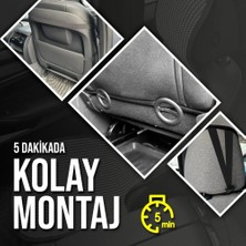 Drs Tuning Ford Ka Uyumlu Koltuk Kılıfı Minder Krem 2+1 Ön Arka Set