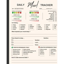 Hsc Bilişim Independently Published Mood Tracker Journal: Daily Mood Tracker | Daily Health & Wellness