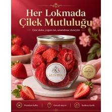 Kemal Ağa 1947 Çilek Kuru Meyve Cipsi - Dondurularak Kurutulmuş Freeze Dried Çıtır Çilek