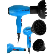 Hsc Bilişim Steiner 3400 Watt Ac Motor Saç Kurutma Makinesi Professional Fön Makinesi + Difüzör + 2 Adet