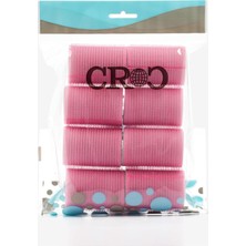 Hsc Bilişim Croc 1207 Cırtlı Sünger Bigudi Pembe 8li Çap 4cm
