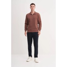 Cazador Caz 56180 3 Ipl. Dik Yk. Sweat Erkek Kahve 26KC56180
