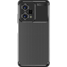 Zore Xiaomi Redmi Note 12 Pro 5g Kılıf Karbon Görünümlü Silikon Kamera Korumalı Üstün Koruma Senk