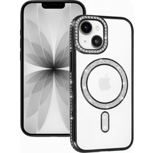 Nanospace Apple iPhone 13 Uyumlu Kılıf Tam Koruma Kamera Korumalı Joke Simli Magsafe Silikon Kılıf