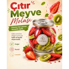 Kemal Ağa 1947 Kivi ve Çilek Kuru Meyve Cipsi - Dondurularak Kurutulmuş Freeze Dried Çıtır Kivi ve Çilek