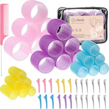 Hsc Bilişim Obeoby 4 Boyutlu Makaralar Saç Bigudi, 50 Parça Set Saç Makaraları 25 mm 36 mm 48 mm 60 mm Ke