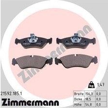 Zimmermann Fren Balatası Arka Fişli (GDB1263) Vw Lt 28-35-28-46 Sprınter G Serısı 2.3-2.5-2.8 1980&GT;