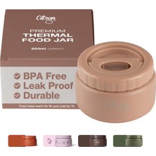 Hsc Bilişim Citron Vakumlu Paslanmaz Çelik Yemek Termosu 250 ml - Blush Pink 1196397