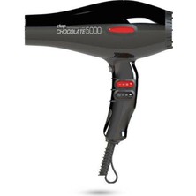 Hsc Bilişim Etap EE214 Chocolate 5000 Profesyonel Seri 2400 W Kuaför Fön Makinesi (Italyan Motor), Siyah
