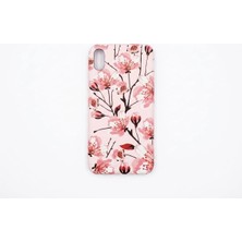 Camkapak Aksesuar Iphone x Max / Xs Max Çiçek Desenli Silikon Kılıf Modeli