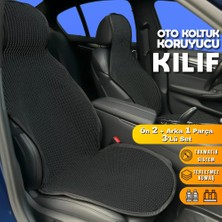 Drs Tuning Mercedes W124 Uyumlu Koltuk Kılıfı Minder Siyah 2+1 Ön Arka Set