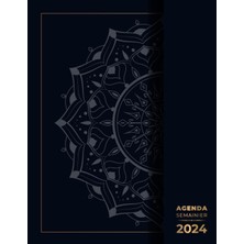 Hsc Bilişim Independently Published Agenda Semainier 2024: Planificateur Professionnel Grand Format, 2 Pages Pa