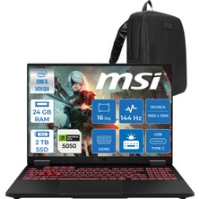 Asus Tuf Gaming F16 FX608JHI Intel Core I5 14450HX 24GB Ddr5 2tb SSD 8GB/RTX5050 115W 16" Fhd+ 16:10 (1920 x 1200, Wuxga), IPS sRGB:100.00%,144Hz Freedos Gaming WTU231F05+ZETTAÇANTA
