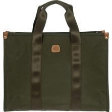 Hsc Bilişim Bric's X-Collection Opera Bag Olive Dizüstü Bilgisayar Bölmeli Omuz Çantası, Koyu Yeşil