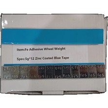 Bsr Yapıştırma Balans Kurşunu, Galvaniz Sac Üzeri  Geniş Mavi Bantlı, Paketinde 100 Adet, Net 6kg ( 5+5 Gr)