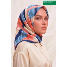 United Colors Of Benetton Sıena Desenli Eşarp -1008-90*90