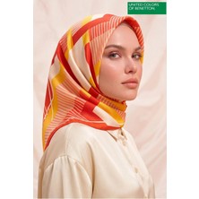 United Colors Of Benetton Sıena Desenli Eşarp -1008-90*90
